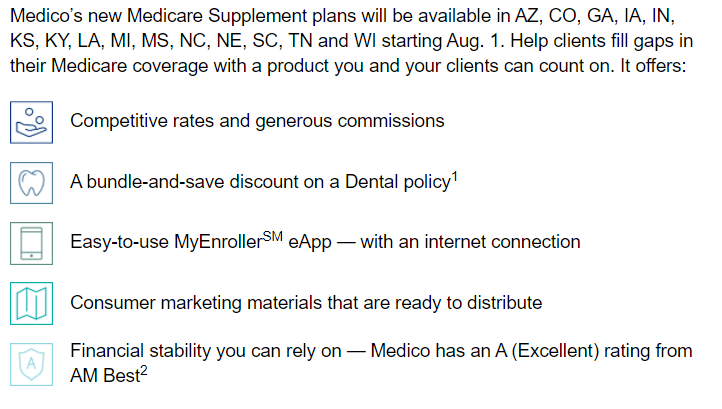 Medico’s New Medicare Supplement Insurance